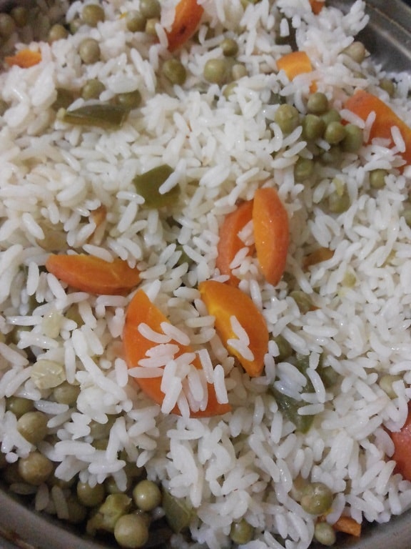 arroz, verduras, delicioso, comida