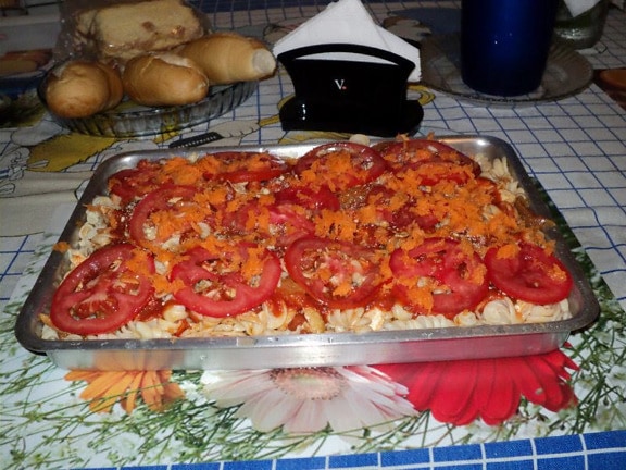 tomater, kage, køkken, tabel