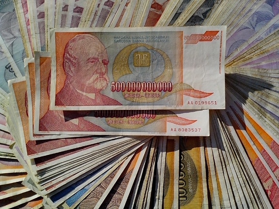 greatest inflation, 500 billion, 500000000000, banknotes, cash, money, bills, currency