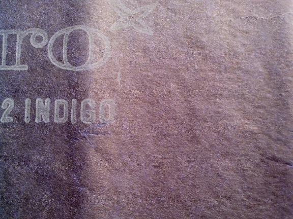 Indigo, kartlegging, papir, blueprint, vintage