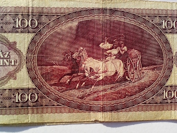 money, cash, banknotes, Hungarian, bank, forint, 1984