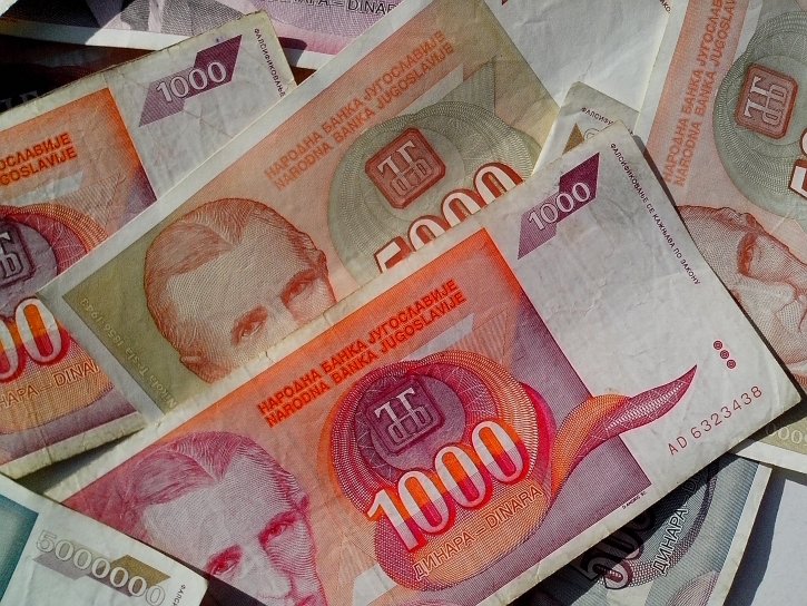 money, banknotes, Nikola Tesla, Serbian dinar, cash