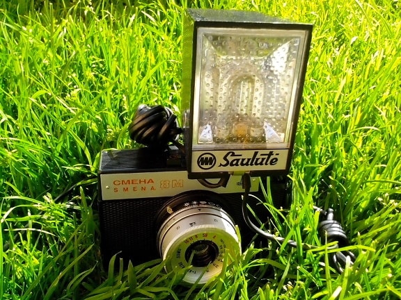 foto, flash, vecchia macchina fotografica, Russo, lente, macro, fotografia, dispositivo analogico