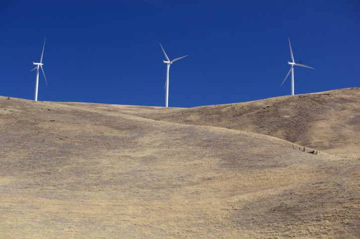few, wind turbines