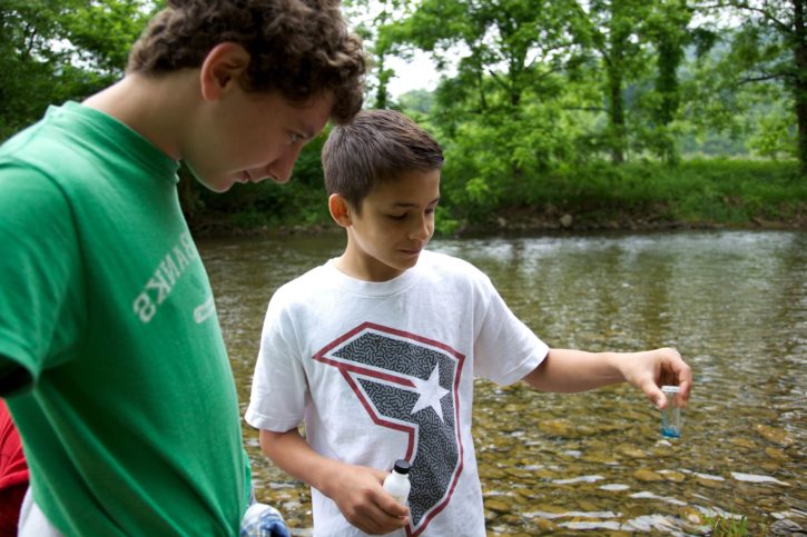 youth, nature, kids, water, quality, sampling
