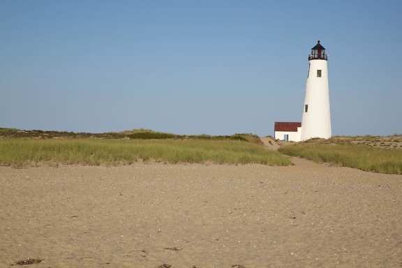 lighthouse, replica, beach