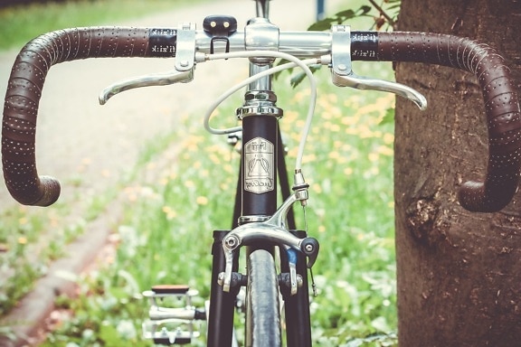 bicicleta de quadro, freios, ambiente, veículo, roda