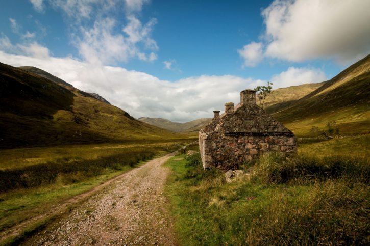 mountain, outdoors, road, rural, clouds, countryside, grass