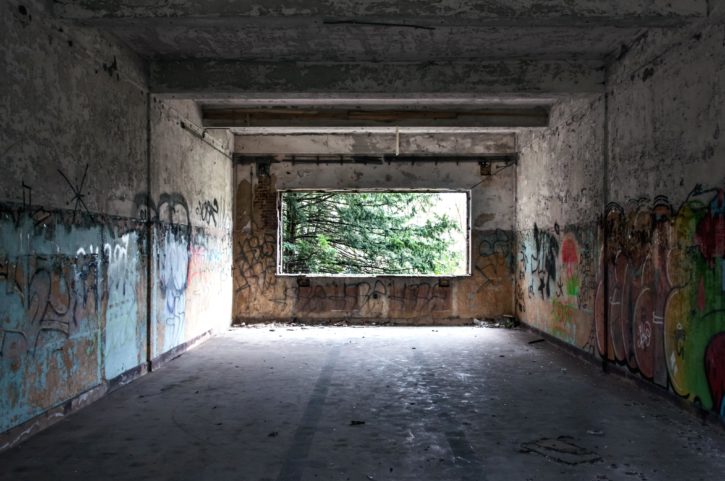 pereţi, graffiti, vandalism, abandonat, arta, constructii