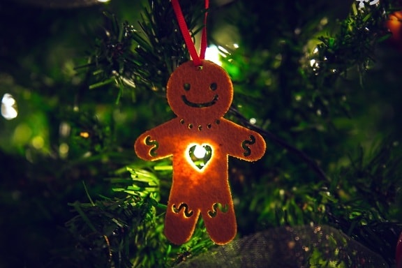decoration, christmas tree, holiday, heart