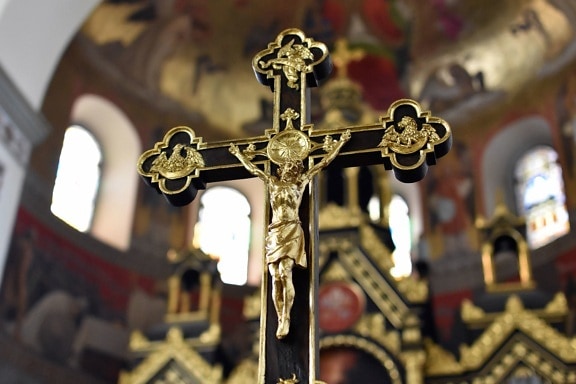 croix chrétienne, cathédrale, christianisme, spiritualité, symbole