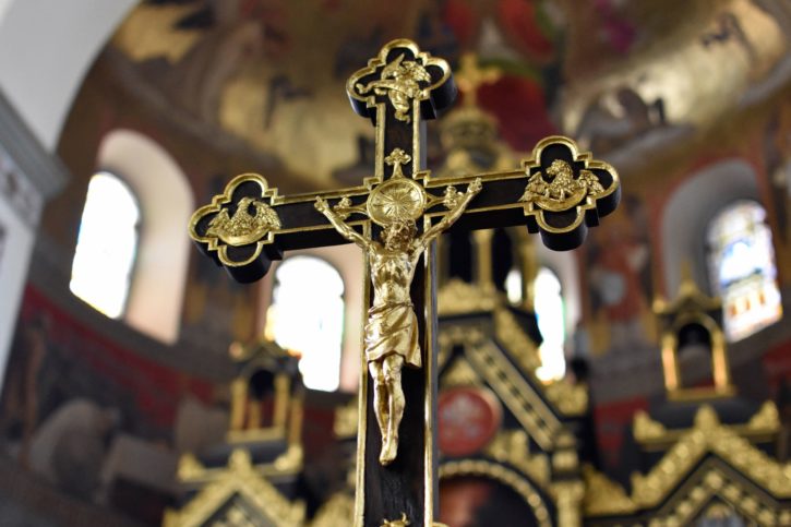 християнски кръст, катедралата, християнството, духовност, символ
