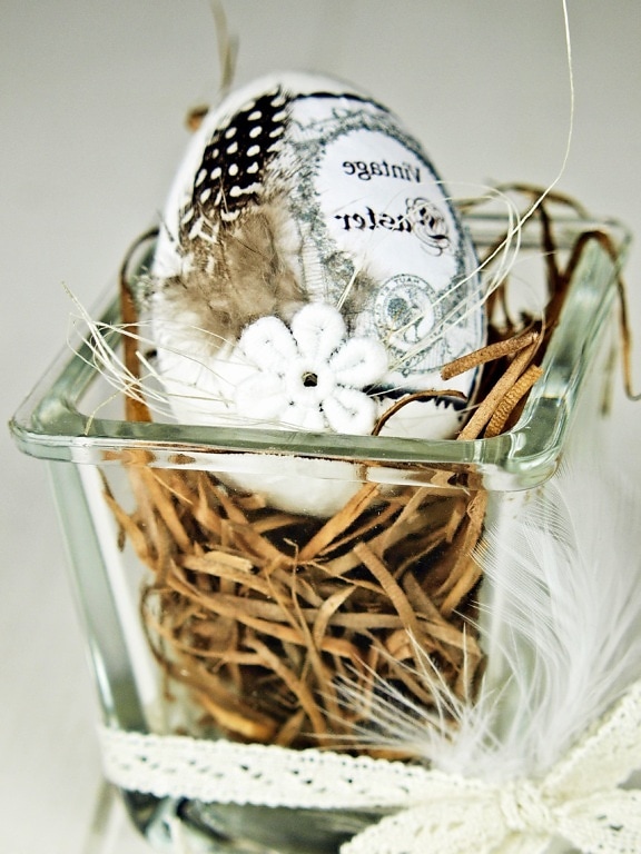 Пасхальное яйцо, гнездо, символ, традиции, стекло, праздник