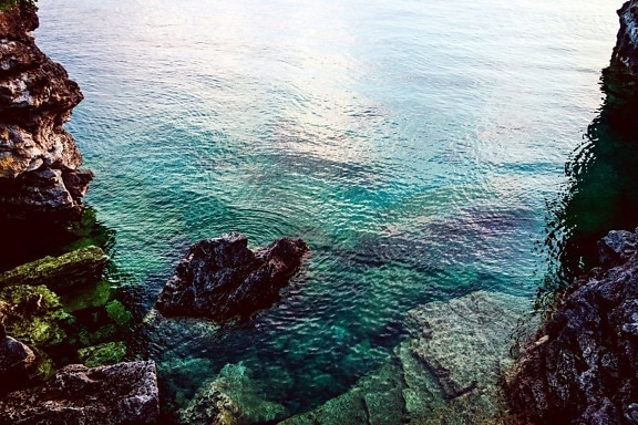 ocean, rocks, scenic, sea, seascape, water, coast, nature