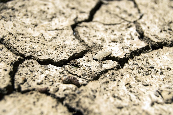 tierra seca, la textura del suelo, la aridez, la sequía
