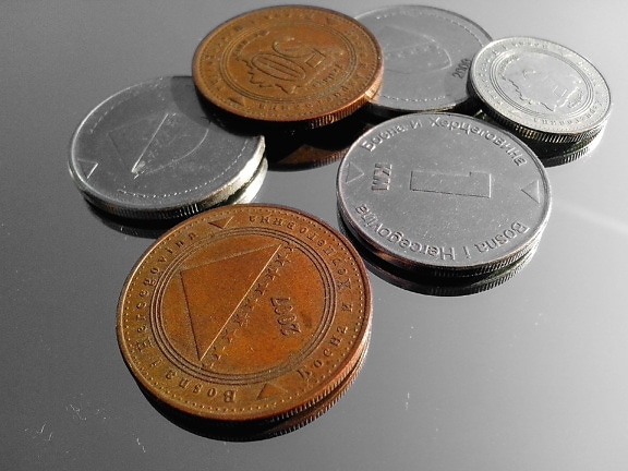 Bosnie-Herzégovine, des pièces métalliques, pièces de monnaie, argent
