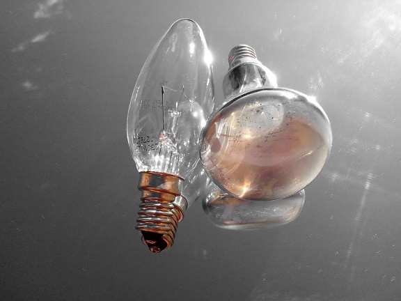 Bulb bottleneck E14, 60 watts, reflection, glass