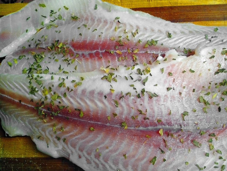 fish fillets, fresh meat, organic food