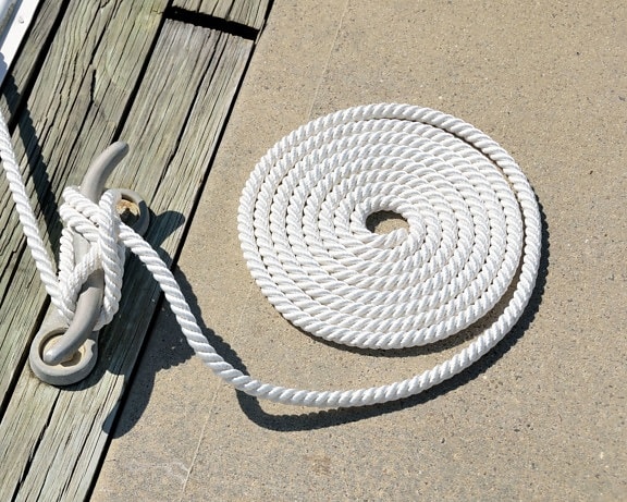 équipement de yacht, noeud, marine, dock, corde