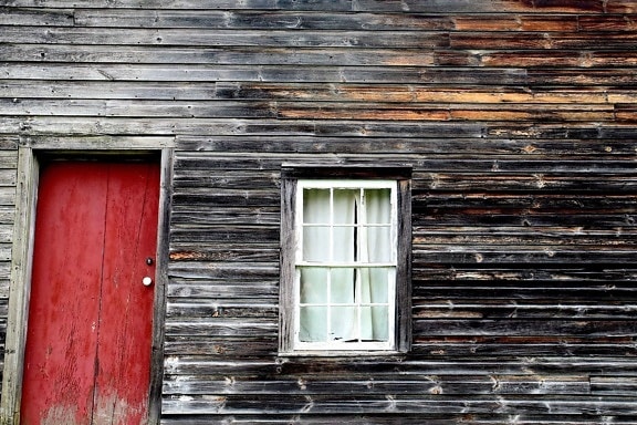 barn, abandoned house, architecture, dirty door, exterior, family house