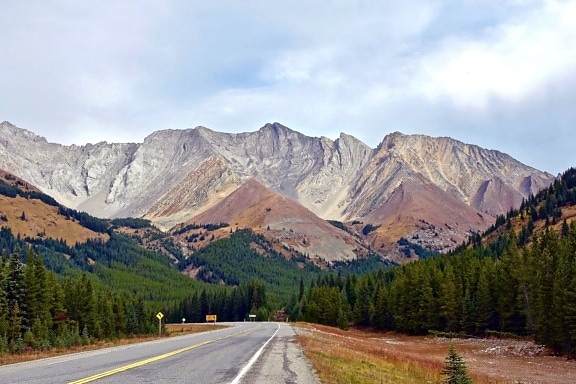 peak, nature, perspective, road, highway, landscape, mountain, mountain, peak