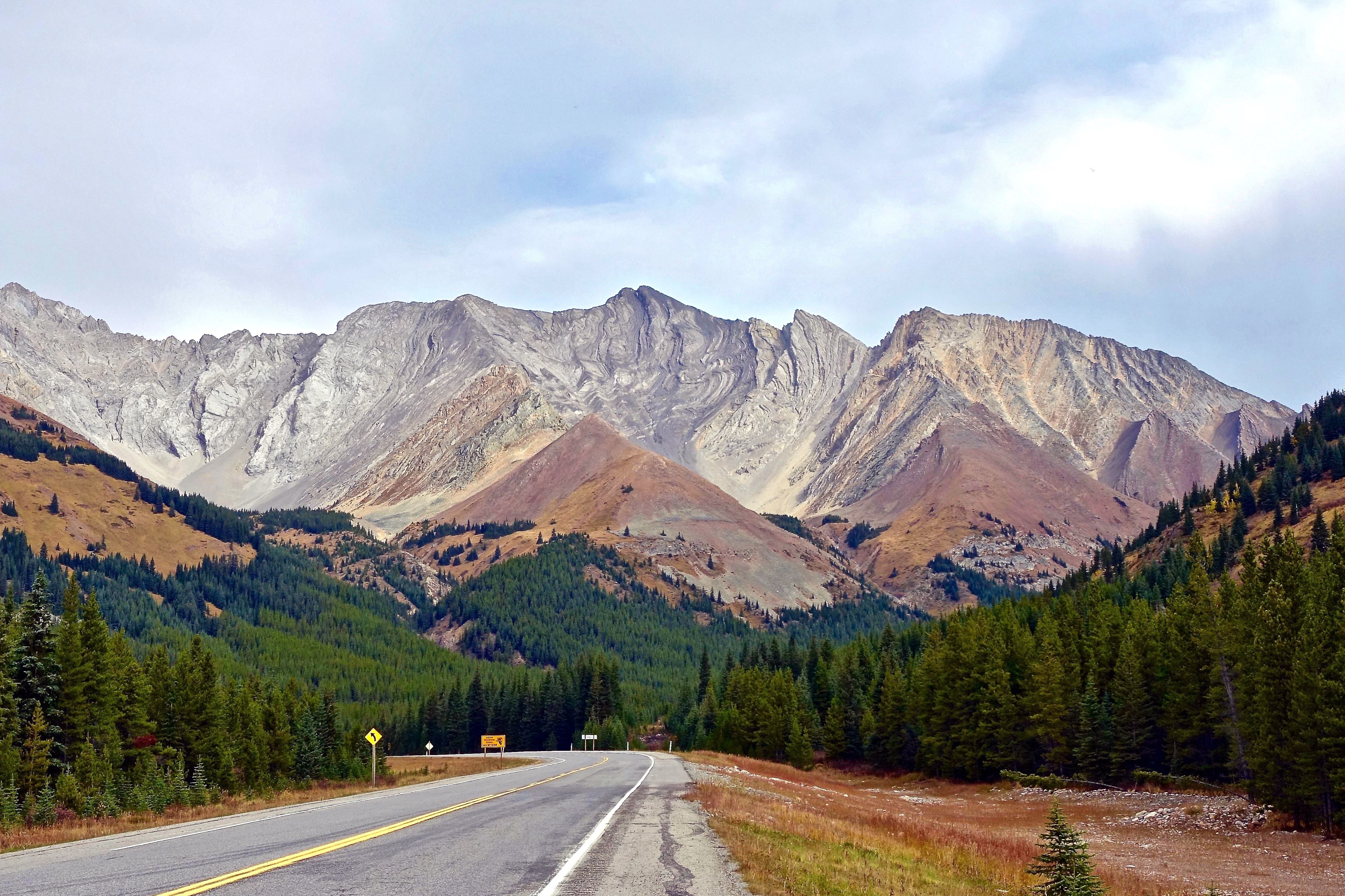 Free picture: peak, nature, perspective, road, highway, landscape, mountain, peak