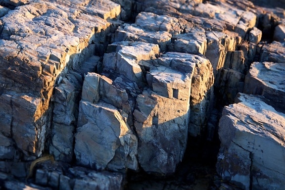 pedras grandes, geologia, textura, natureza, praia, mar, rochas, litoral, luz solar