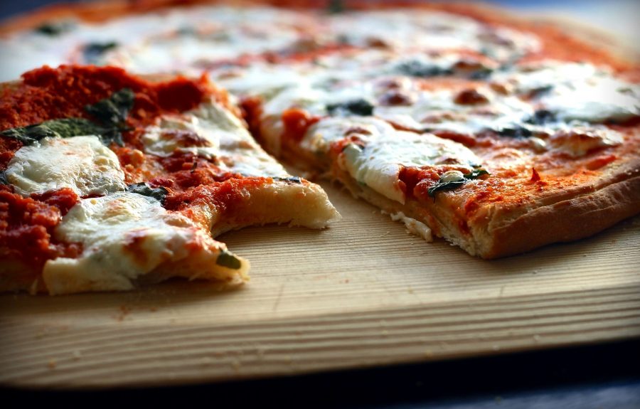 misky, pizza, pokrme, večera, paradajka, obed, jedlo, taliančina