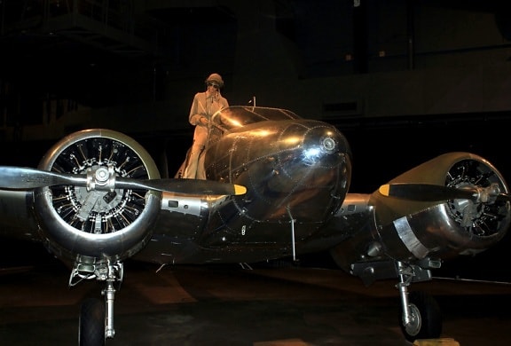 Wichita plane model, museum, world war two