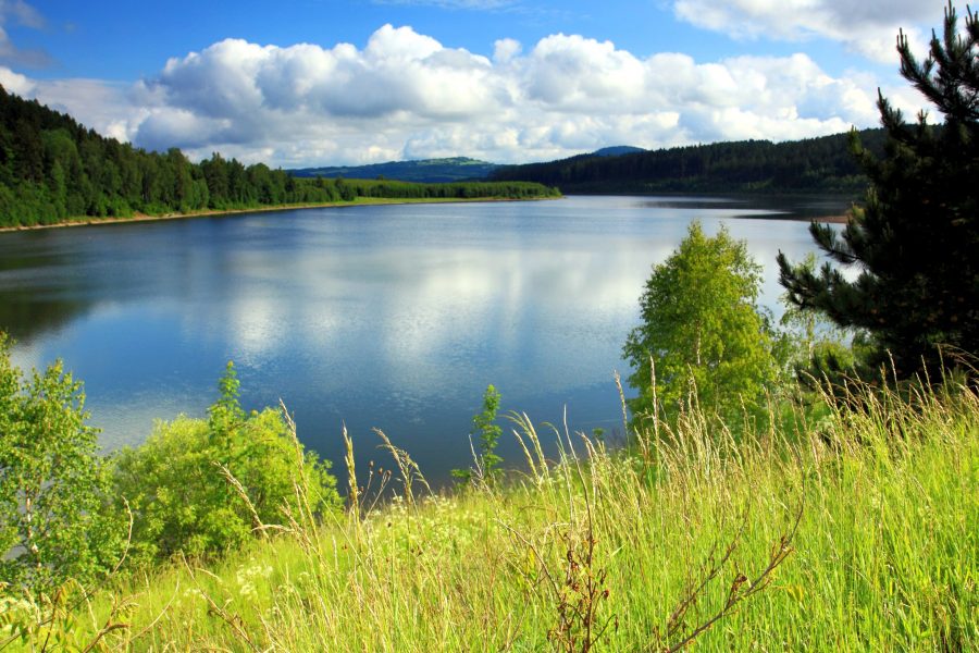 hermoso paisaje, lago