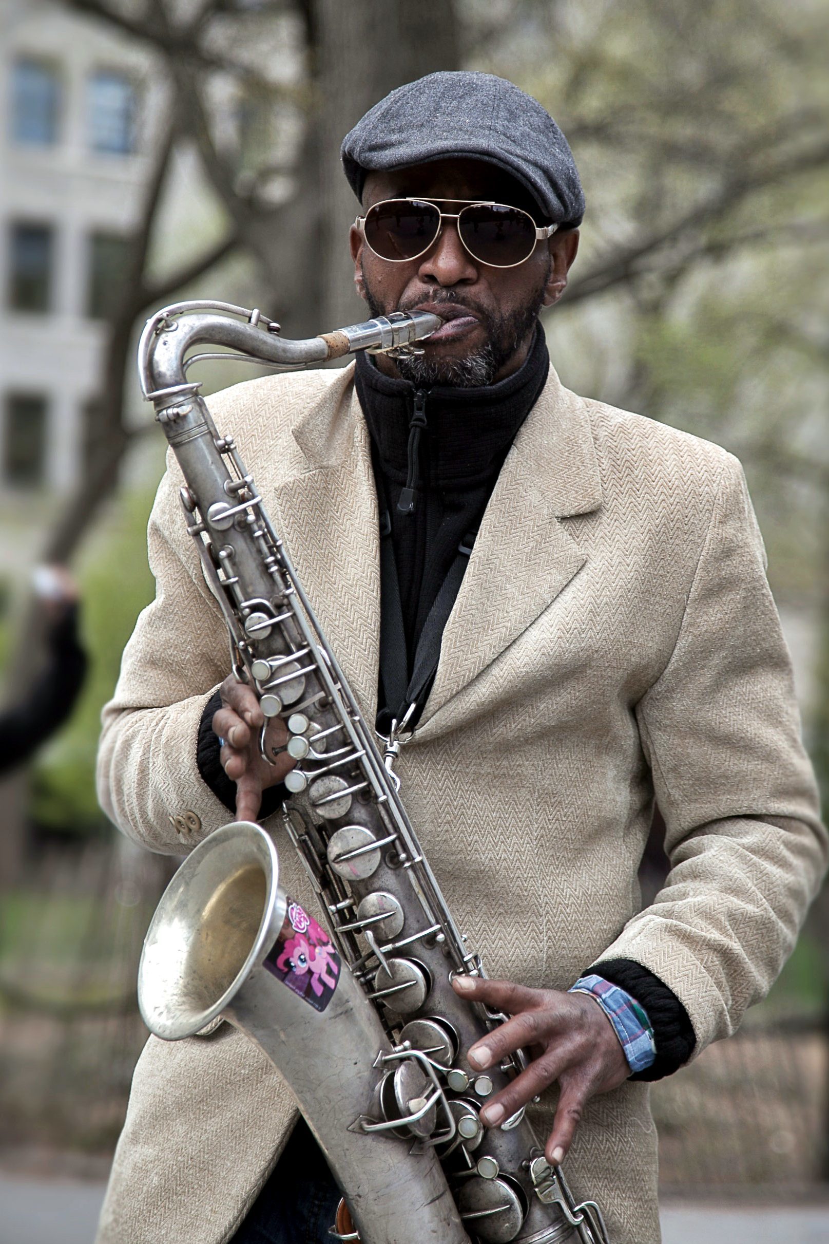 Image libre: joueur de saxophone