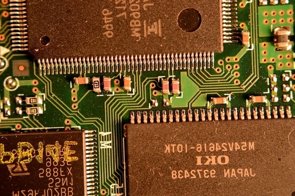 chips de computadoras, circuitos, placa madre