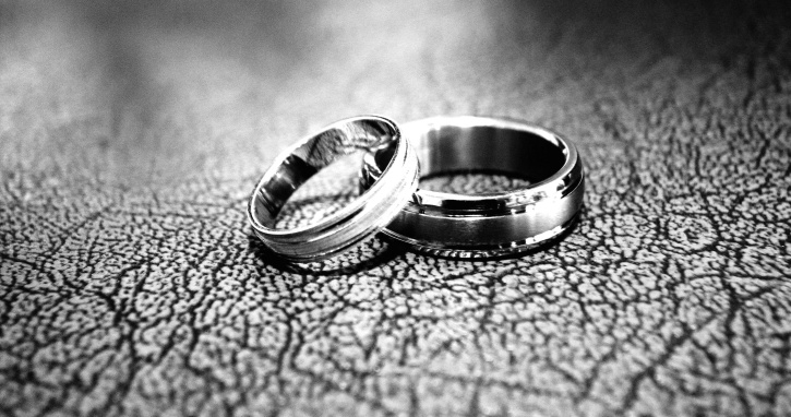 anéis de casamento, romance, brilhando, símbolo