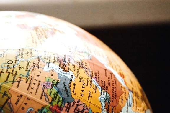 mundo, globo de Geografia, mapa, país