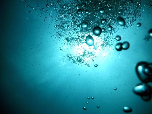 water bubbles, underwater, water