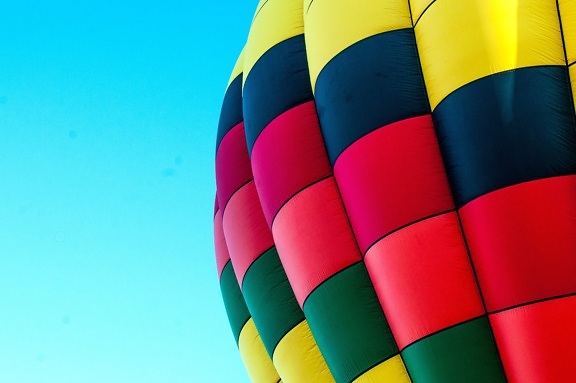 με αερόστατο, ουρανό, πολύχρωμα, θερμού αέρα