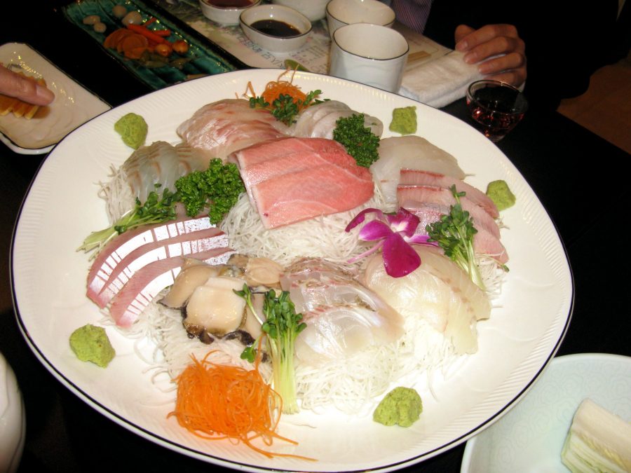fisk noodle, plate, mat