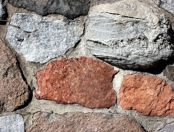 de grosses roches, la texture du mur