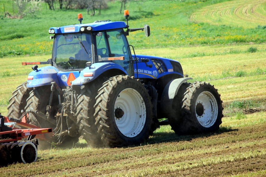 traktor, vozidla, pole, poľnohospodárstvo, farma