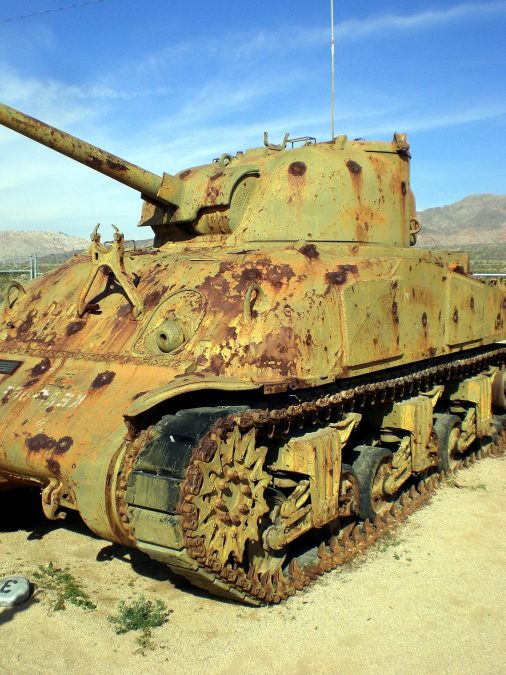 militaire tank misherman tank, rusk, metalen