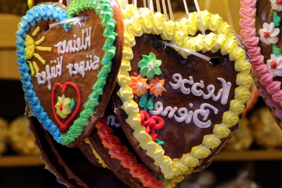 en forma de corazón, pasteles, decoraciones, día de San Valentín, amor