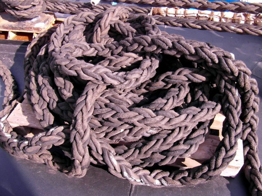 grote touw, boot touw