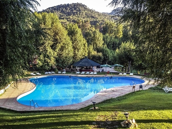 Yüzme Havuzu, resort, cennet, otel, seyahat, doğa