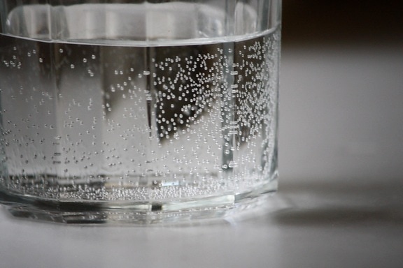 water bubbles, glass, fresh water