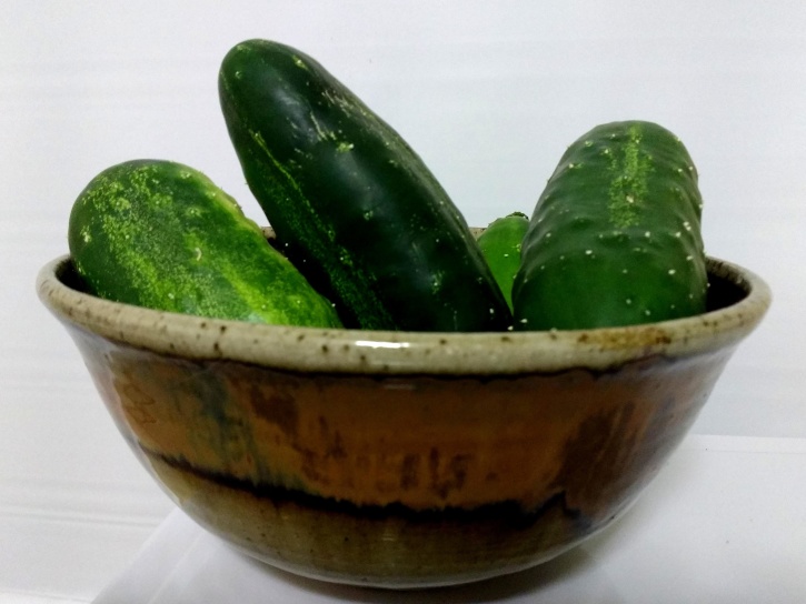 bowl, cucumbers, vegetable