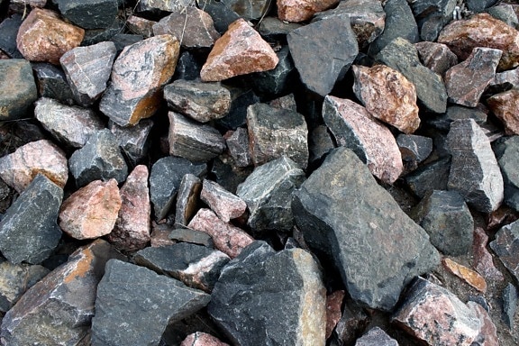 big rocks, black, red rocks, texture