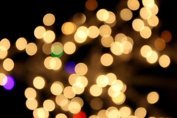 blurred lights, lights, night