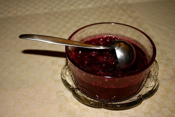 bowl, cranberry sauce