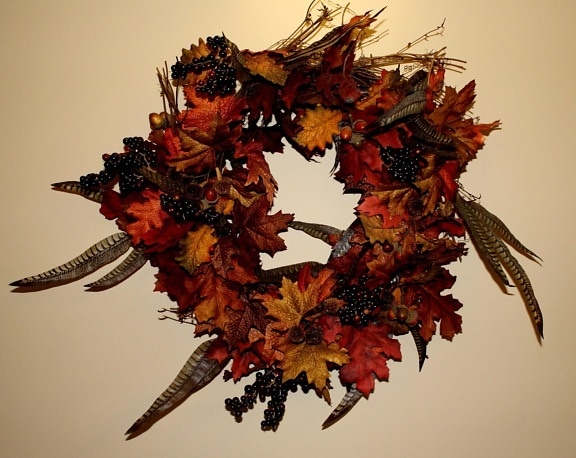 thanksgiving, automne, couronne