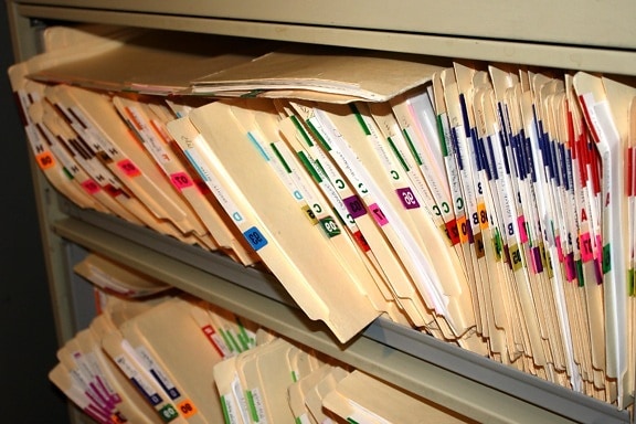 document file, folders, carton, paper